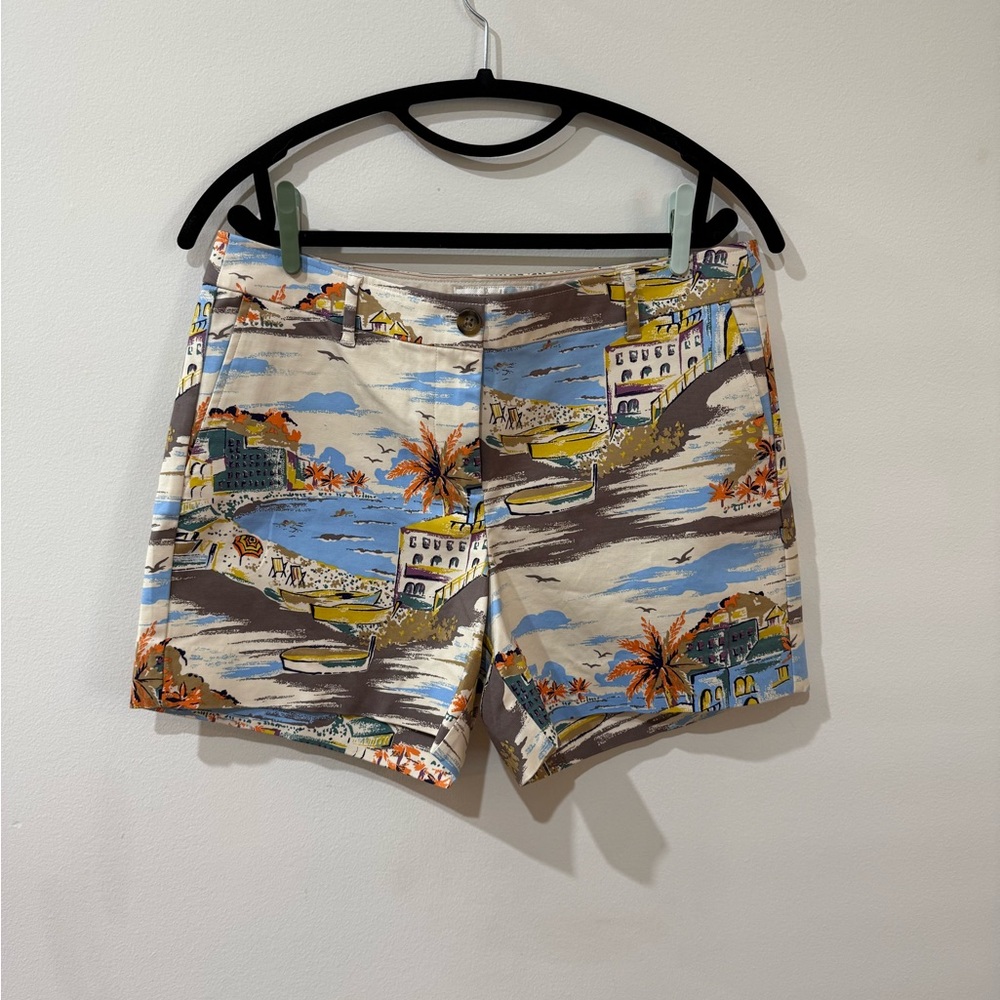 Boden Multicolor Scenic Print Women's Shorts